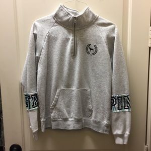 PINK xs sweatshirt light heather grey